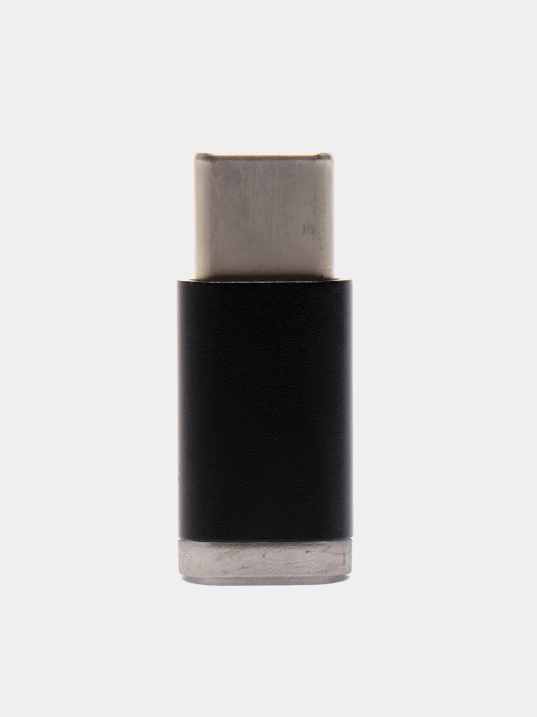 Черный адаптер-переходник, коннектор ROSCO с MicroUSB на Type-C для передачи данных, зарядки