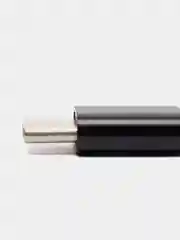 Черный адаптер-переходник, коннектор ROSCO с MicroUSB на Type-C для передачи данных, зарядки