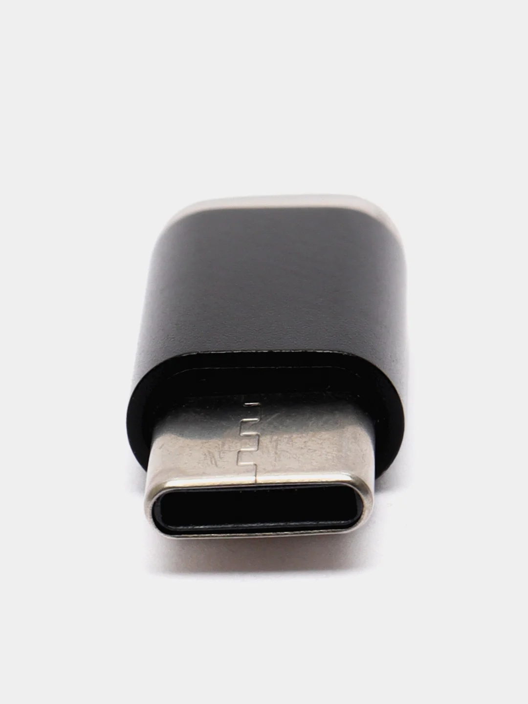 Черный адаптер-переходник, коннектор ROSCO с MicroUSB на Type-C для передачи данных, зарядки