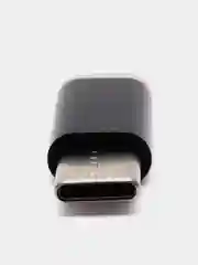 Черный адаптер-переходник, коннектор ROSCO с MicroUSB на Type-C для передачи данных, зарядки