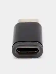 Черный адаптер-переходник, коннектор ROSCO с MicroUSB на Type-C для передачи данных, зарядки