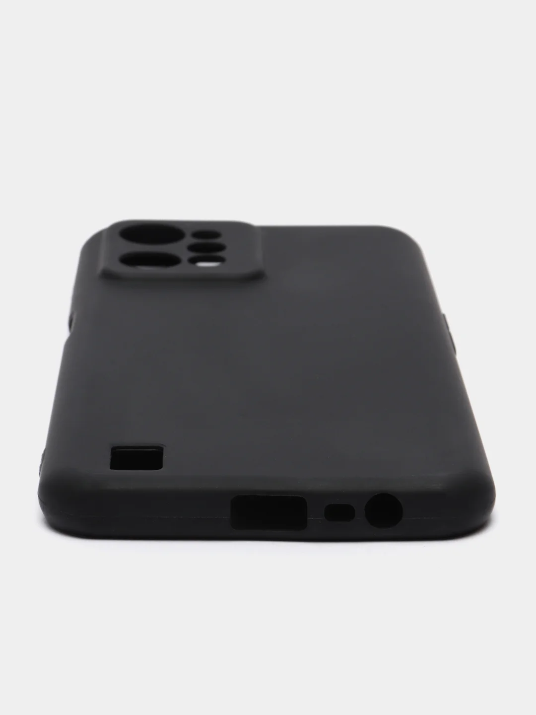Черный чехол Realme C31 (Реалми С31), черный, силиконовый
