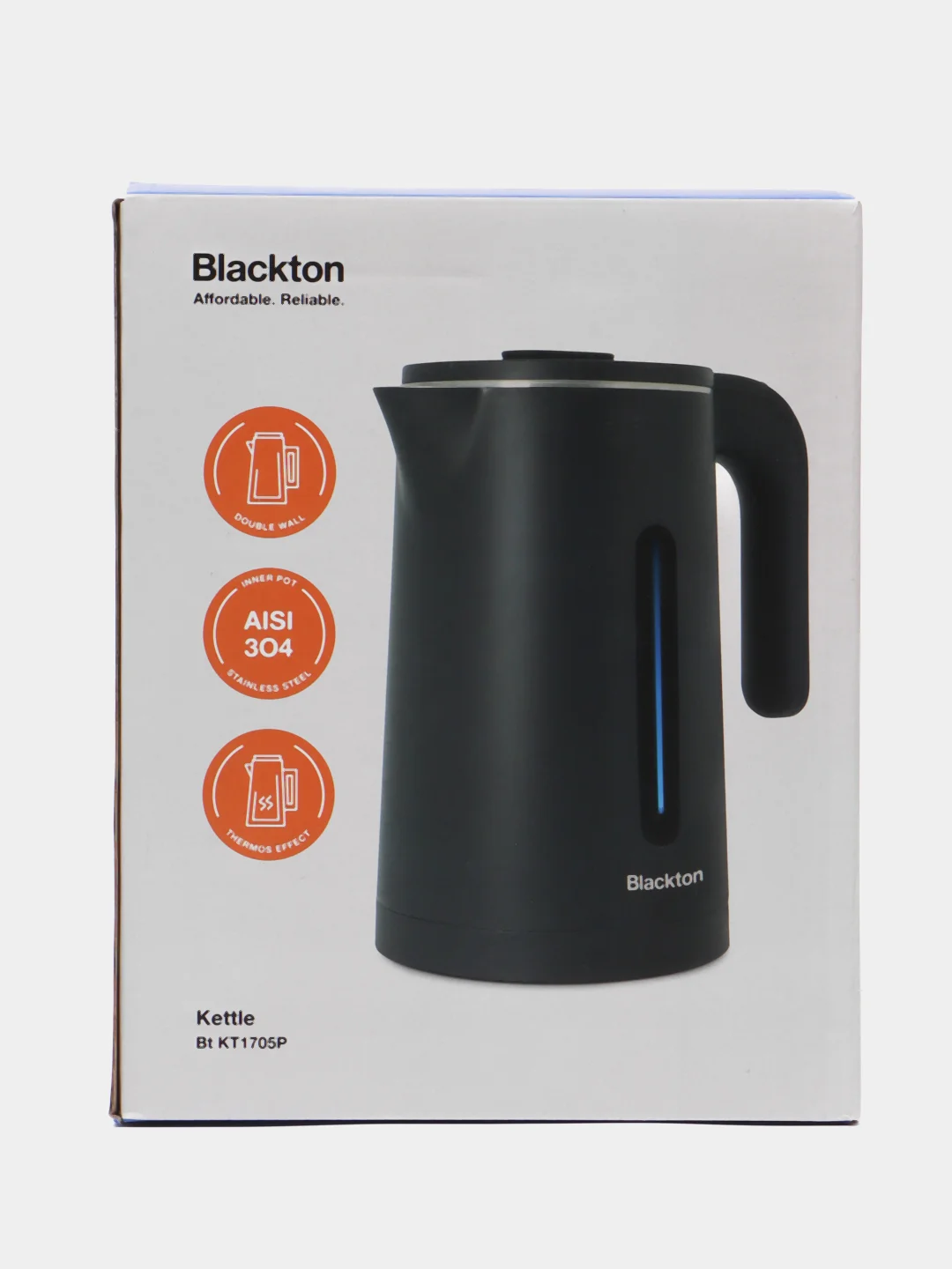 Белый чайник электрический Blackton Bt KT1705P, 1.8 л, 1850 Вт