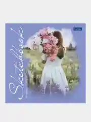 Скетчбук "Девушка-душа", А5, 40 л, рисунок обложки разный