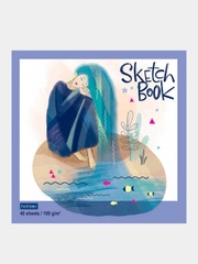Скетчбук "Девушка-душа", А5, 40 л, рисунок обложки разный