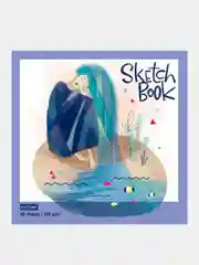 Скетчбук "Девушка-душа", А5, 40 л, рисунок обложки разный