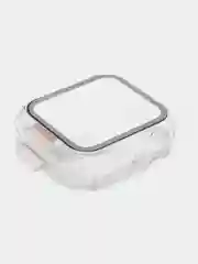 Прозрачный бампер с защитным стеклом для Apple Watch 38/40/41/42/44/45/49