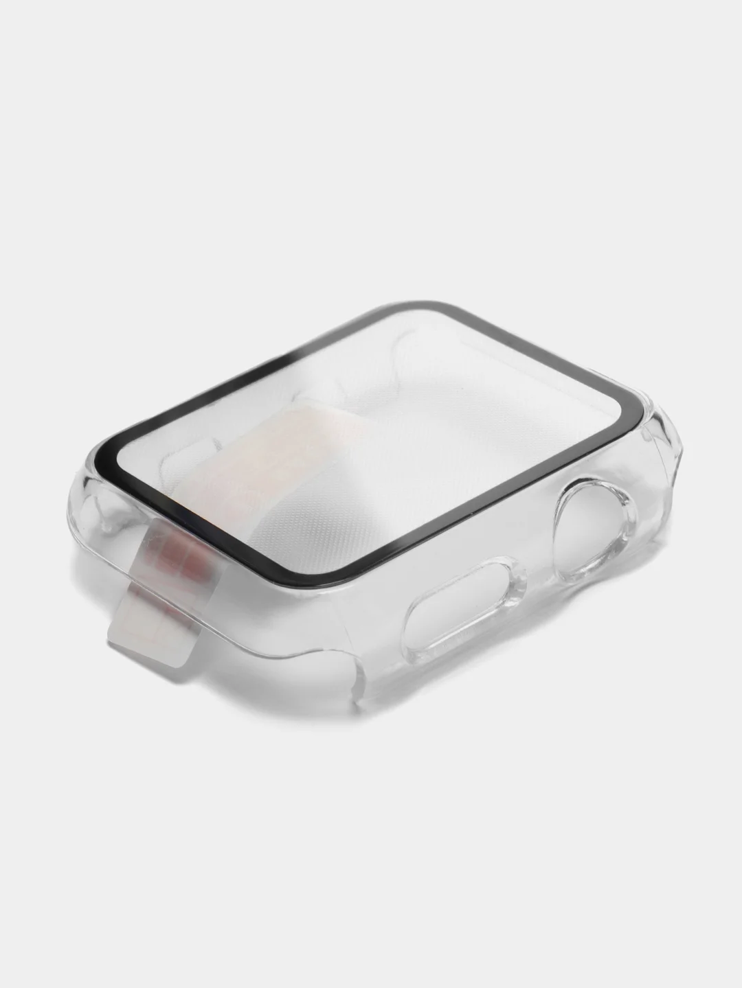 Прозрачный бампер с защитным стеклом для Apple Watch 38/40/41/42/44/45/49