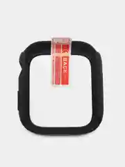 Черный бампер с защитным стеклом для Apple Watch 38/40/41/42/44/45/49