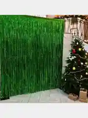 Зеленый дождик для фотозоны, занавес, 2 м