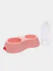 Мятный миска для кошек и собак, автопоилка с кормушкой, двойная