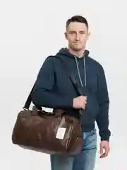 Коричневый сумка мужская, дорожная