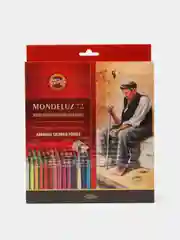 Карандаши акварельные набор Koh-I-Noor Mondeluz 3714, 72 цвета, точилка, кисть 2 штуки
