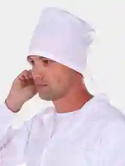 Белый головной убор для медика, колпак