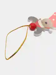 Кораллово-розовый новогодняя ёлочная игрушка из дерева, Подвеска - украшение на ёлку