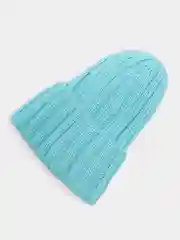 Бирюзовый шапка для девочек  МУЗА на флисовом подкладе
