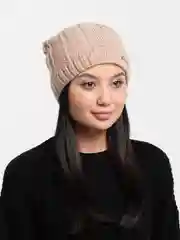 Кремовый шапка женская флисовым подкладом Риана