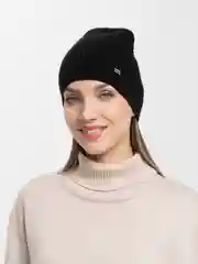 Черный женская шапка