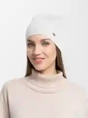 Серый металлик женская шапка