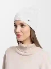 Серый металлик женская шапка