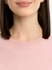 Розовый футболка базовая
