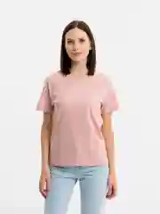 Розовый футболка базовая
