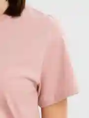 Розовый футболка базовая