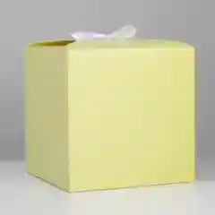 Желтый подарочная коробка