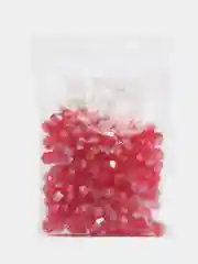 Вишнёвый бусины стеклянные граненные биконус
