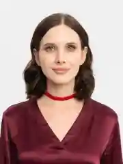 Красный чокер на шею / украшение на шею
