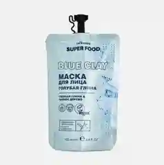 Голубой маска для лица с глиной Cafe Mimi Super Food 3 вида
