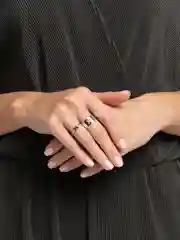 Серебряный парные кольца, с бабочками, 2 штуки