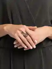 Черный кольцо унисекс "Змея"