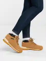 Горчичный ботинки женские зимние