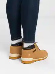 Горчичный ботинки женские зимние
