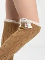 Хаки гетры вязанные