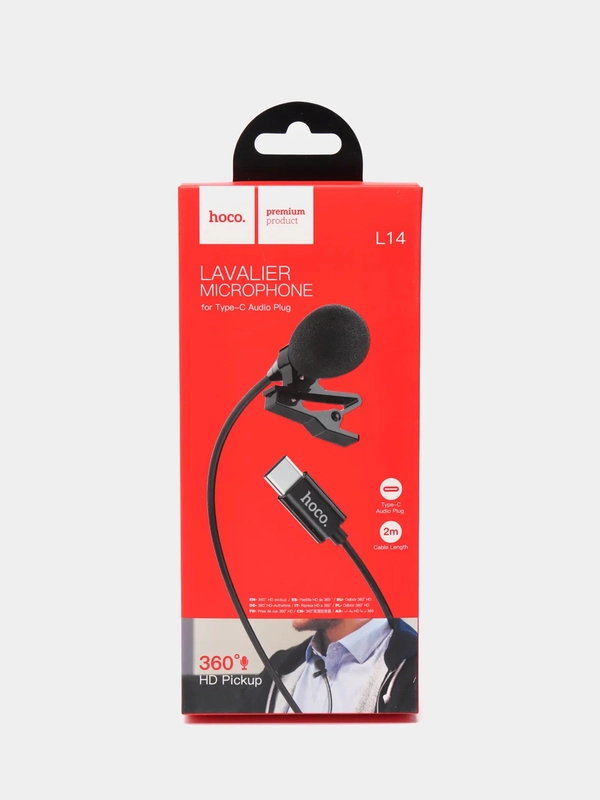 Микрофон петличный HOCO L14 для Type-C