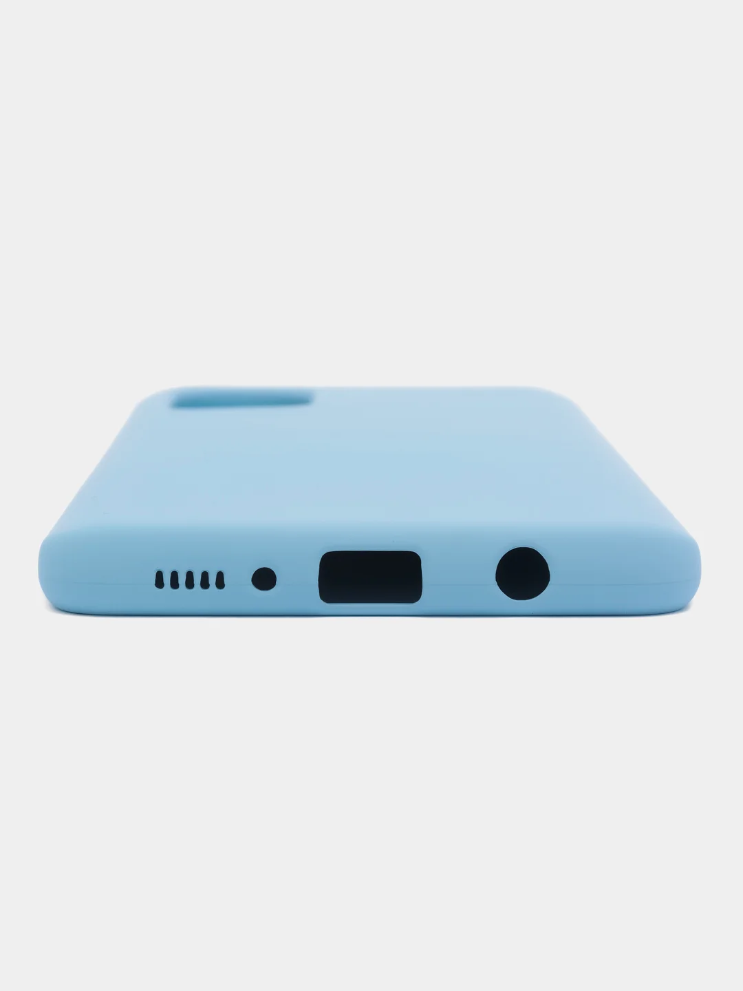 Небесно-голубой чехол Samsung Galaxy A71, Самсунг Галакси А71 силиконовый Silicone Cover