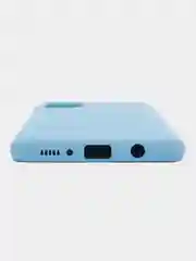 Небесно-голубой чехол Samsung Galaxy A71, Самсунг Галакси А71 силиконовый Silicone Cover
