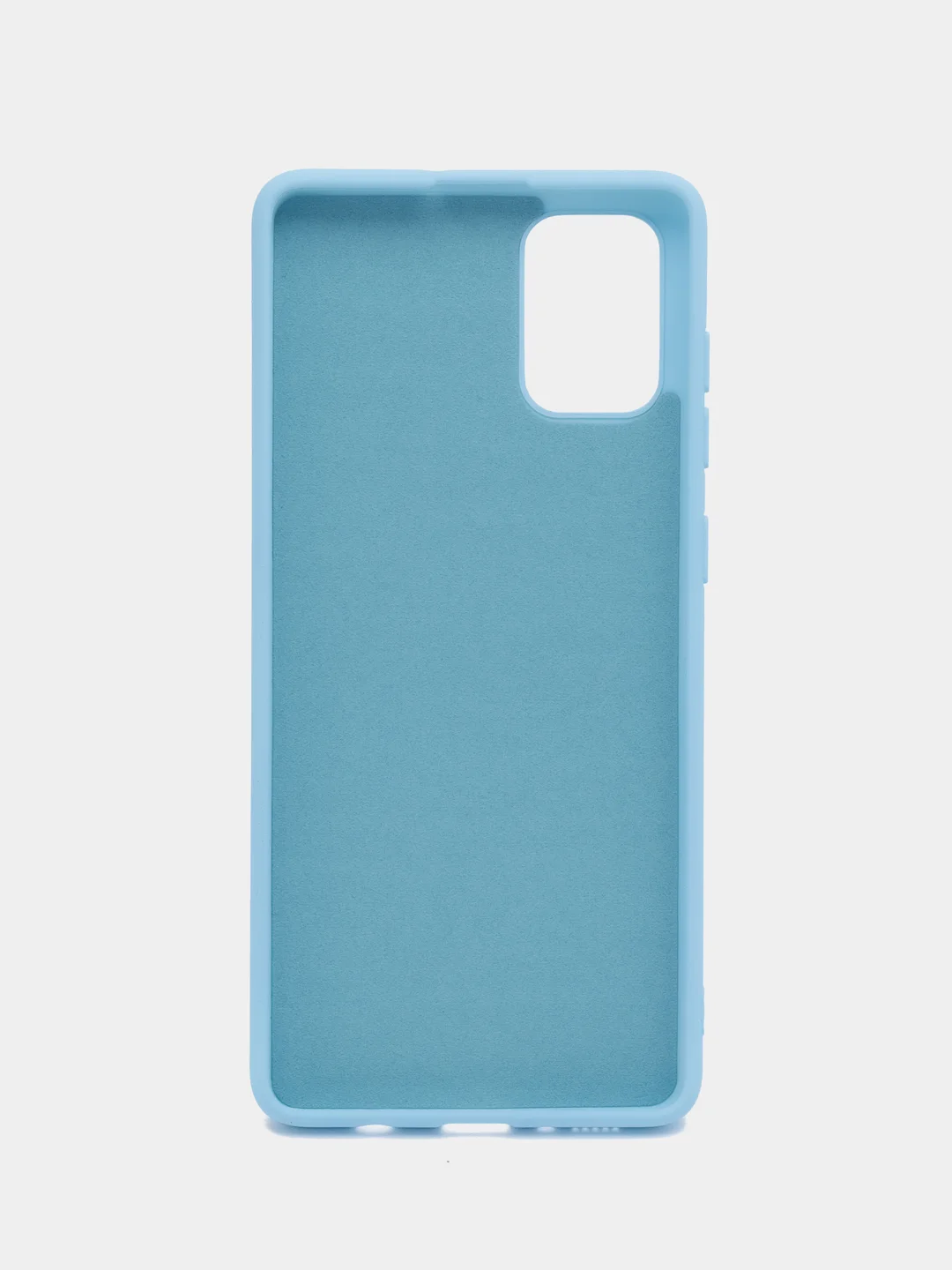 Небесно-голубой чехол Samsung Galaxy A71, Самсунг Галакси А71 силиконовый Silicone Cover