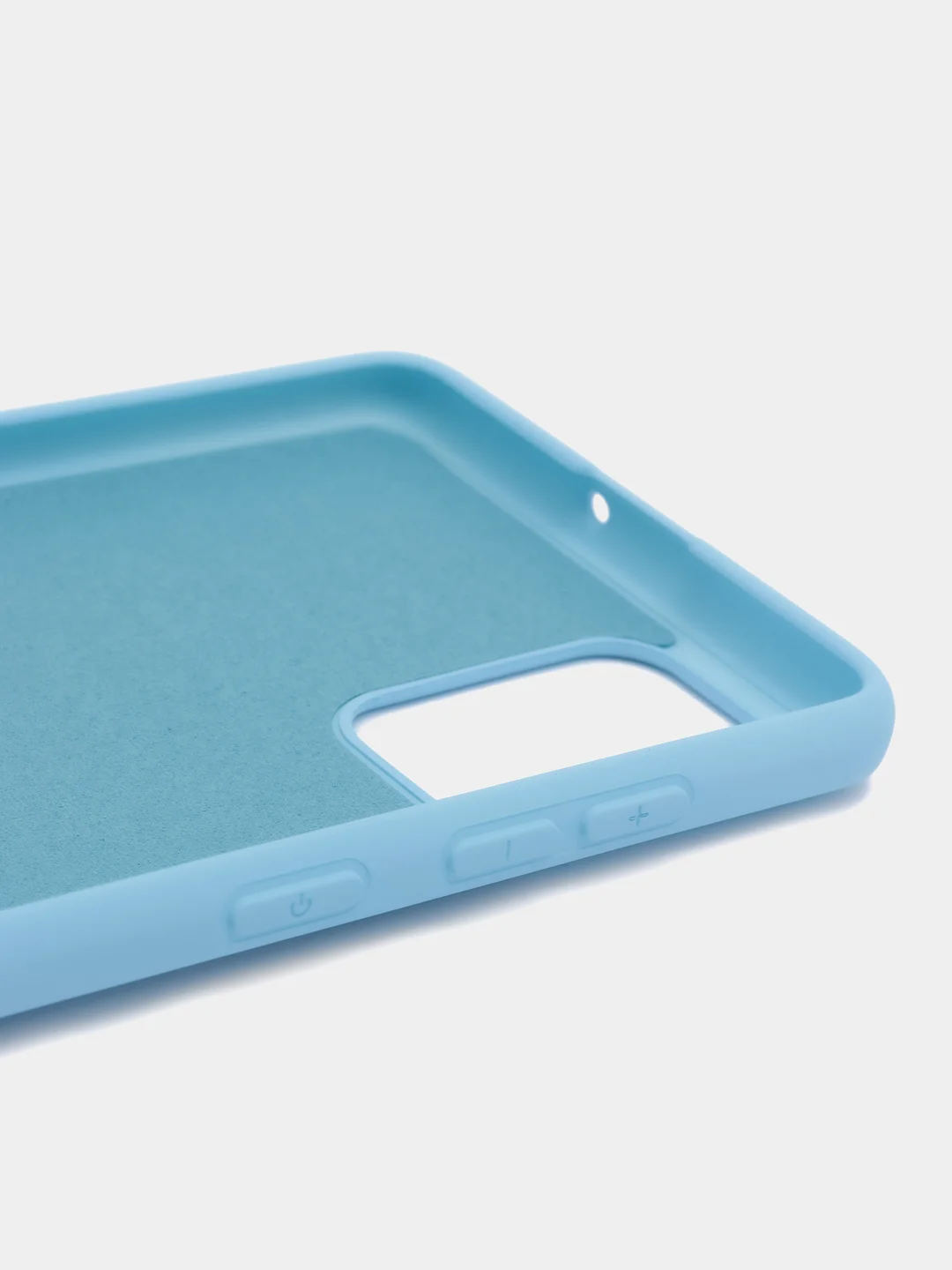 Небесно-голубой чехол Samsung Galaxy A71, Самсунг Галакси А71 силиконовый Silicone Cover
