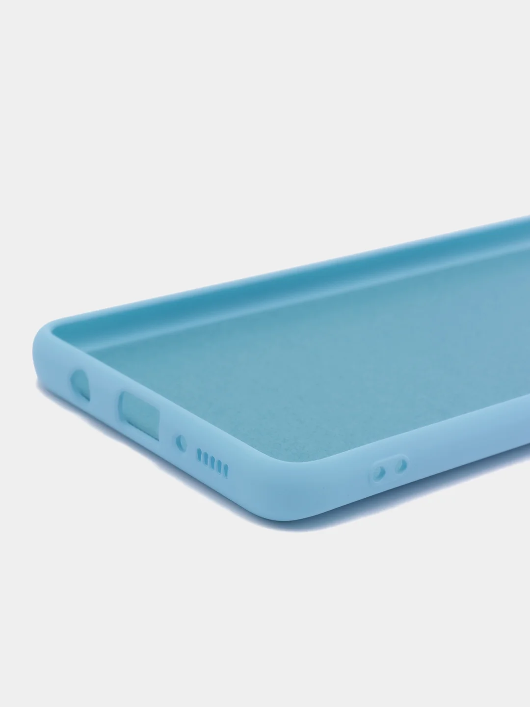 Небесно-голубой чехол Samsung Galaxy A71, Самсунг Галакси А71 силиконовый Silicone Cover
