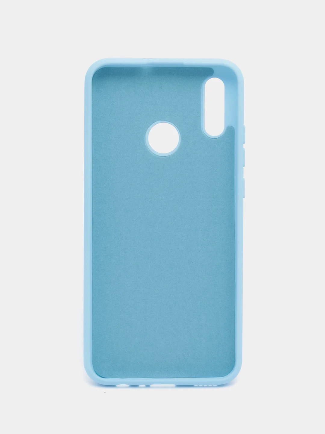 Голубой чехол Honor 10 lite / P Smart 2019, Хонор 10 лайт, Silicone Cover с закрытым низом