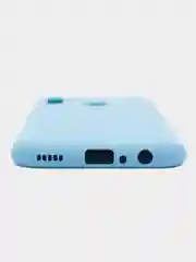 Голубой чехол Honor 10 lite / P Smart 2019, Хонор 10 лайт, Silicone Cover с закрытым низом
