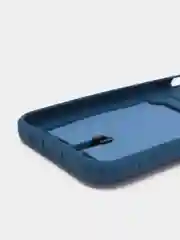 Темно-синий чехол силиконовый для iPhone 7/8/SE/11/12/13/14/15/Plus/Pro Max, с карманом для карты