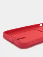 Алый чехол силиконовый для iPhone 7/8/SE/11/12/13/14/15/Plus/Pro Max, с карманом для карты