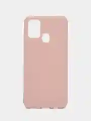 Бежевый чехол силиконовый для Samsung Galaxy M31 (Самсунг Галакси М31), цветной, матовый