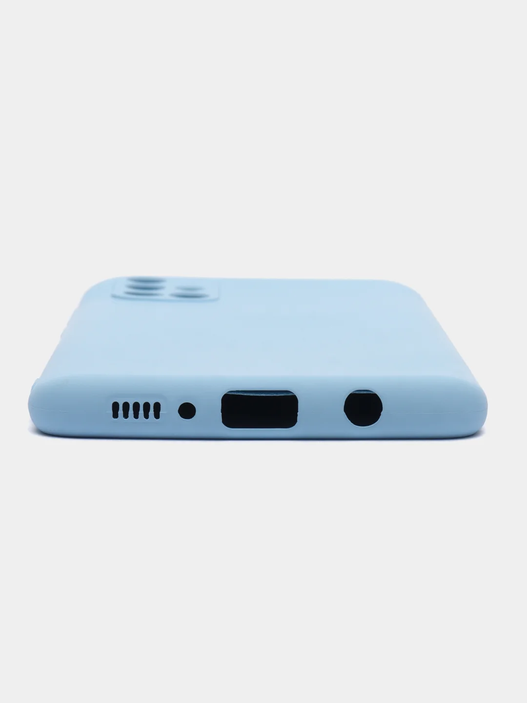 Голубой чехол Samsung Galaxy A71, Самсунг Галакси А71 силиконовый Silicone Cover