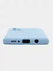 Голубой чехол Samsung Galaxy A71, Самсунг Галакси А71 силиконовый Silicone Cover