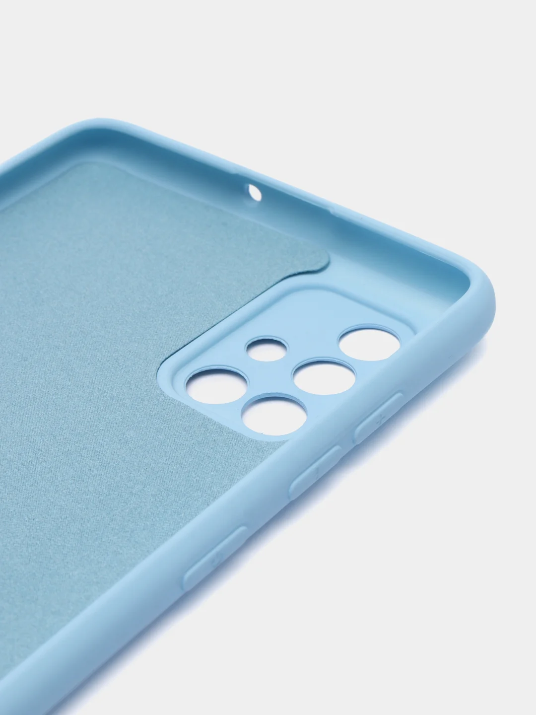 Голубой чехол Samsung Galaxy A71, Самсунг Галакси А71 силиконовый Silicone Cover